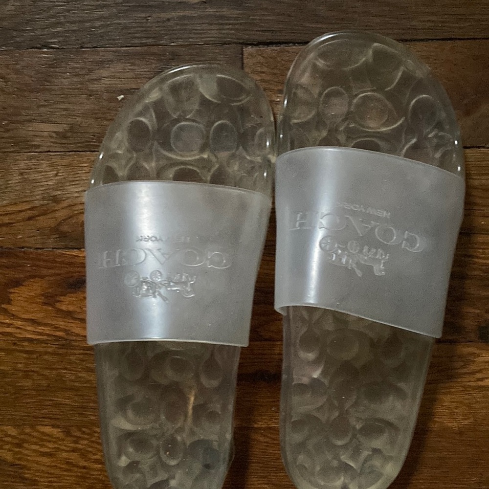 Coach Ulyssa rubber slides size 10 women